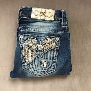 🚫SOLD LOCALLY🚫Miss Me Angel Wing Skinnies